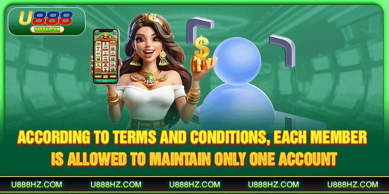 According to terms and conditions, each member is allowed to maintain only one account