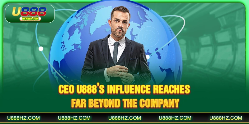 CEO U888 Caleb Morgan - The Man Behind The Bookmaker's Success 3 CEO U888’s influence reaches far beyond the company.
